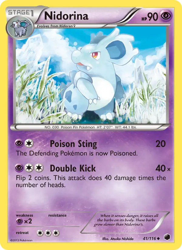 Nidorina, Pokémon card