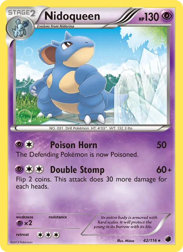Nidoqueen, Pokémon card