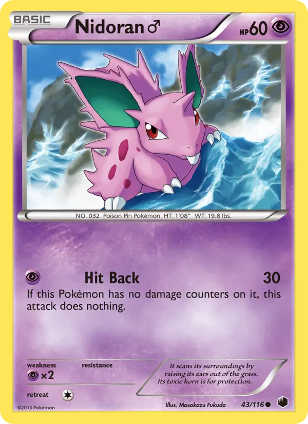 Nidoran♂, Pokémon card