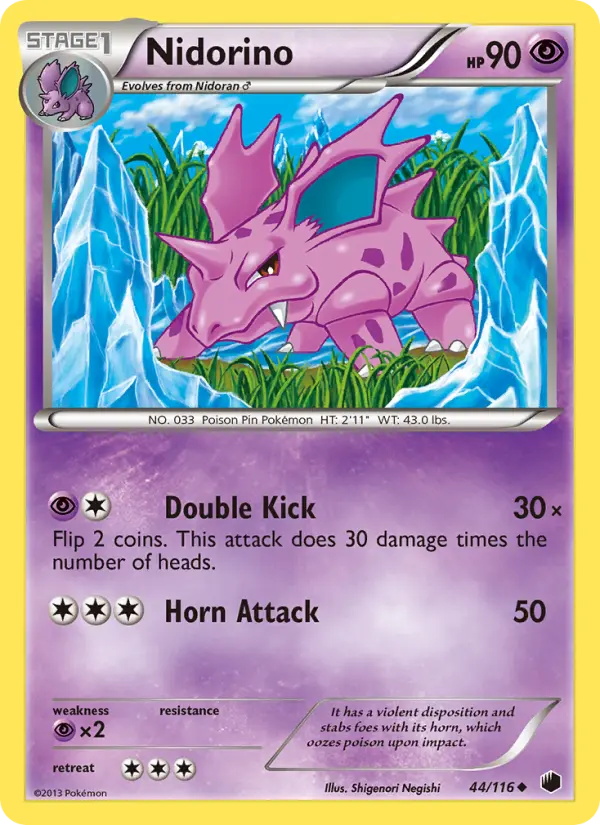 Nidorino, Pokémon card