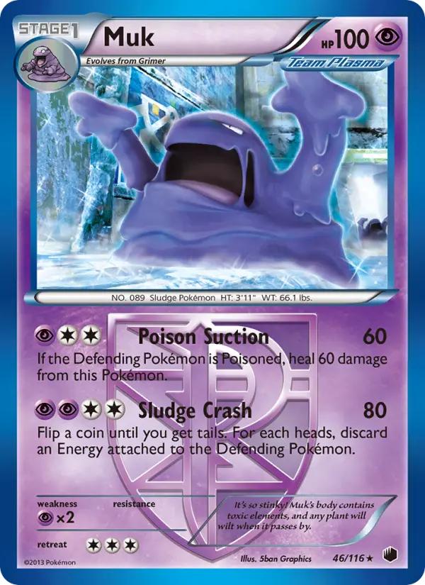 Muk, Pokémon card