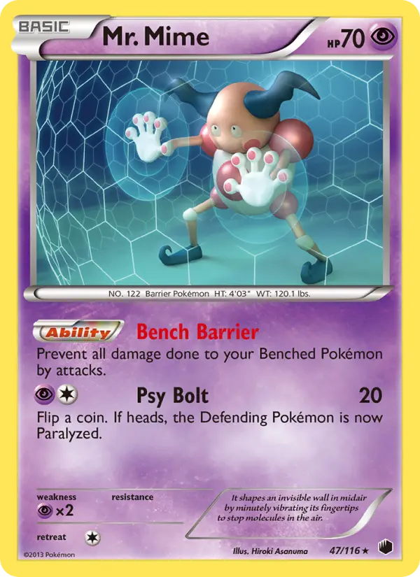 Mr. Mime, Pokémon card