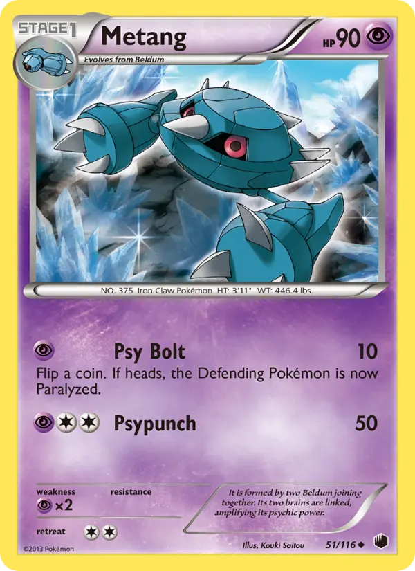 Metang, Pokémon card