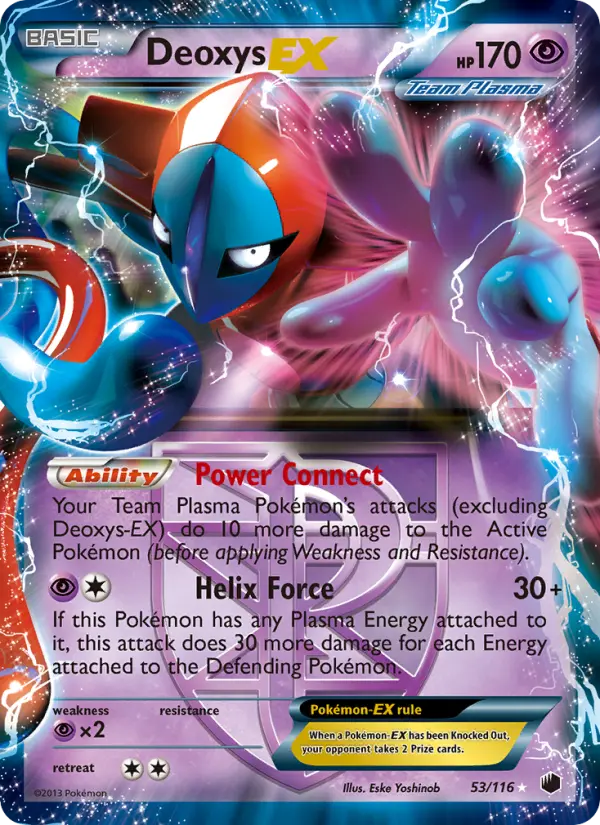 Deoxys-EX, Pokémon card