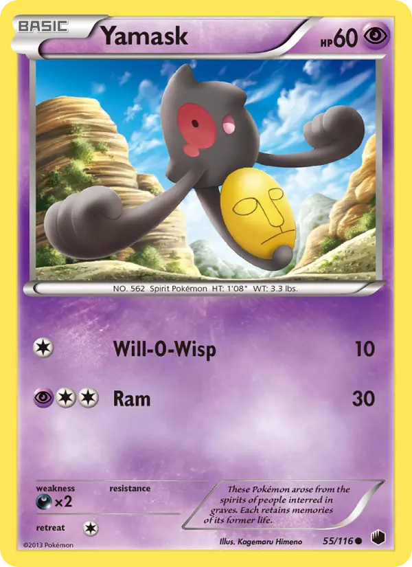 Yamask, Pokémon card