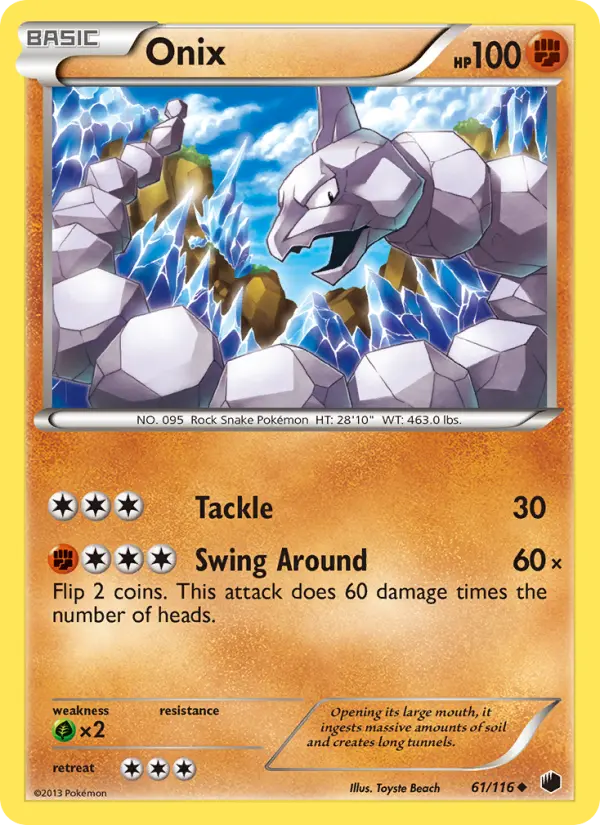 Onix, Pokémon card