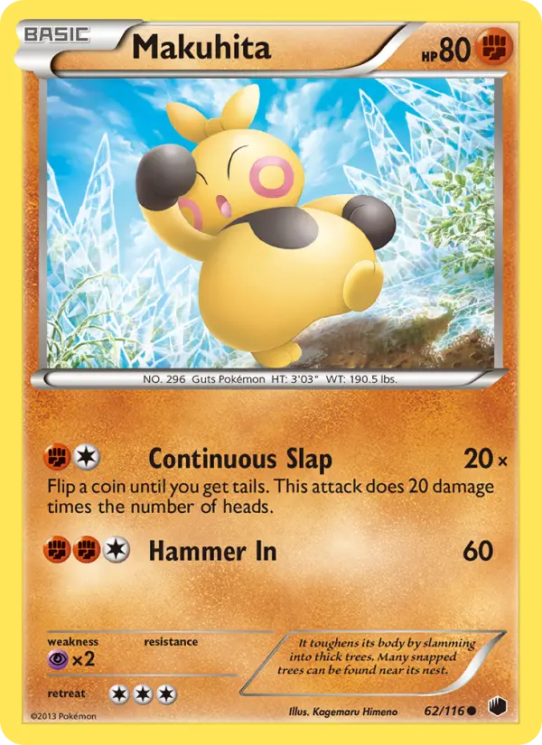 Makuhita, Pokémon card