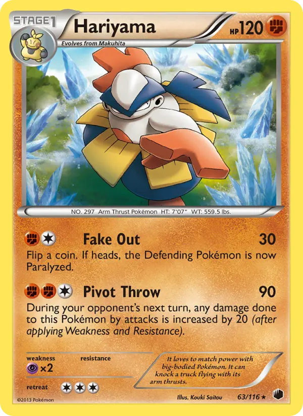 Hariyama, Pokémon card