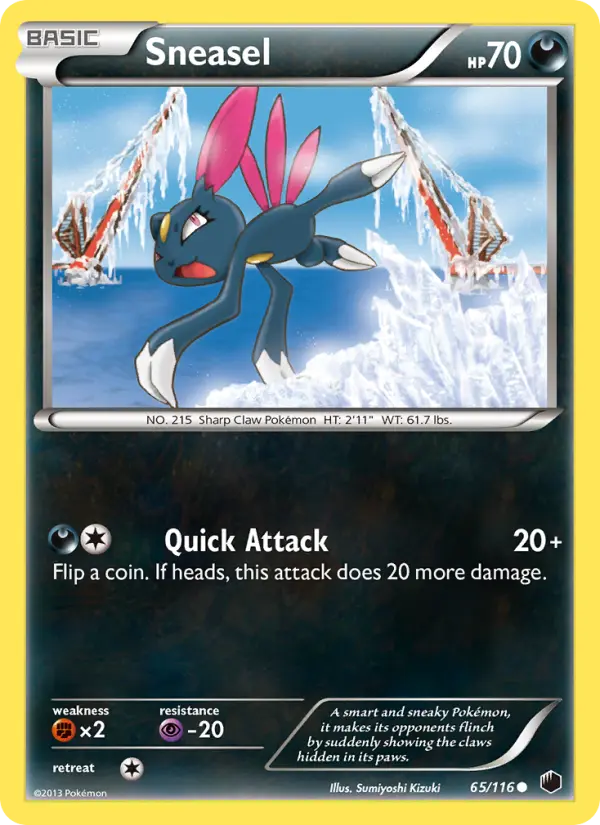 Sneasel, Pokémon card