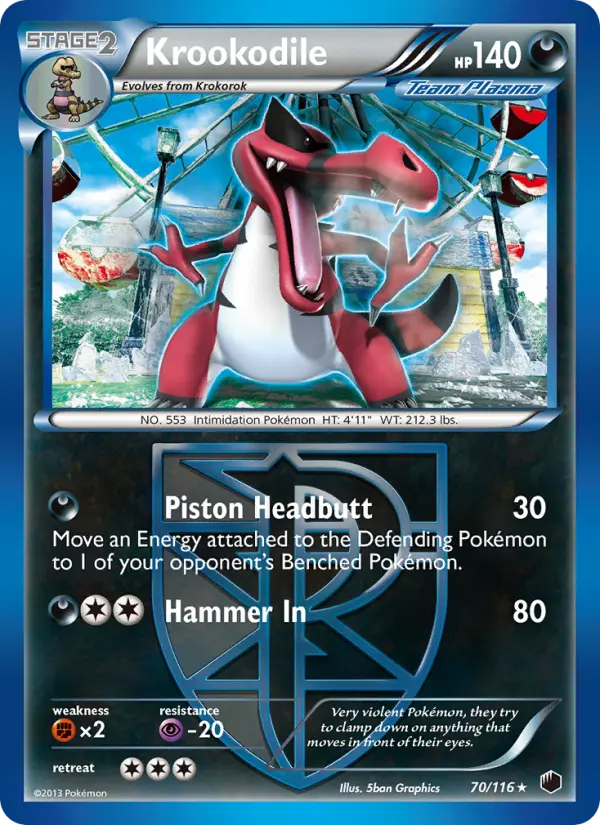 Krookodile, Pokémon card