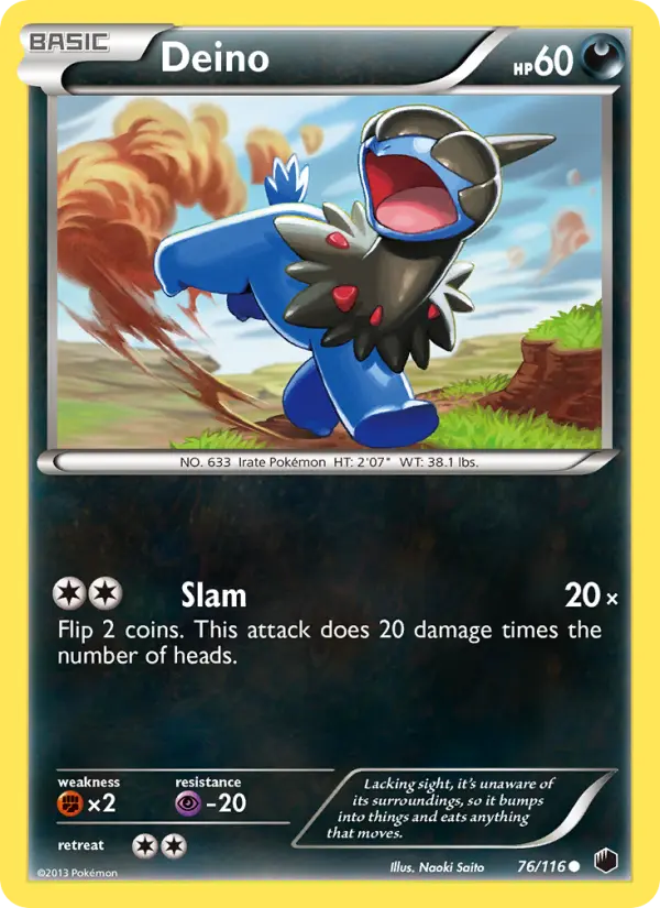 Deino, Pokémon card