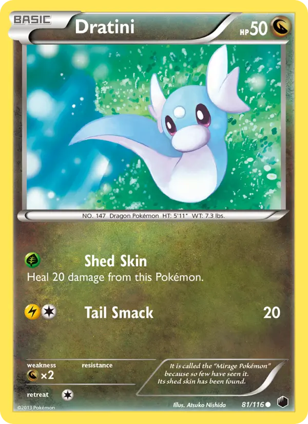 Dratini, Pokémon card