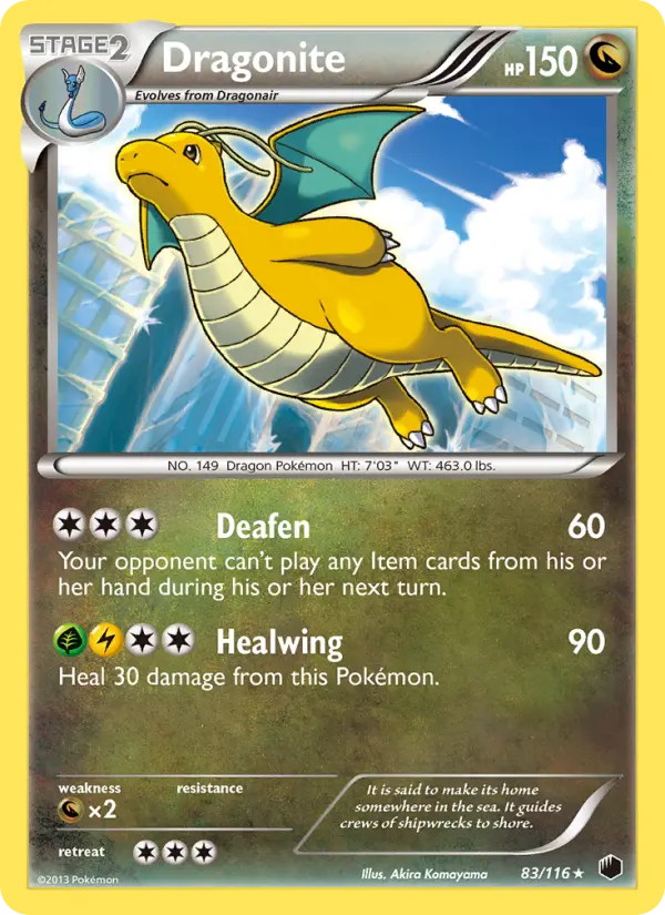 Dragonite, Pokémon card