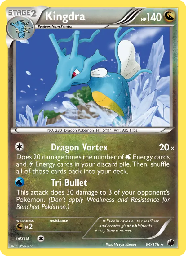 Kingdra, Pokémon card