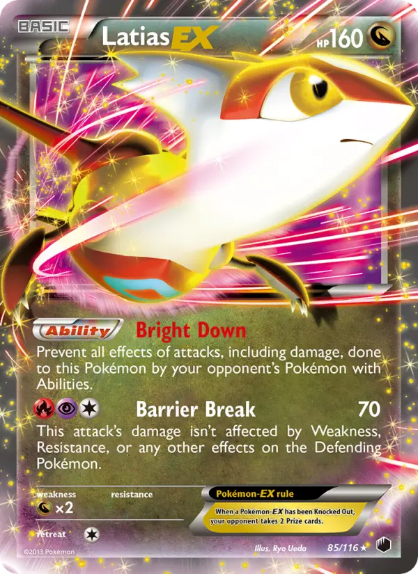 Latias-EX, Pokémon card