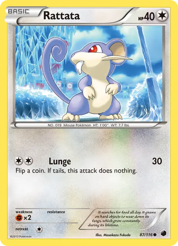 Rattata, Pokémon card