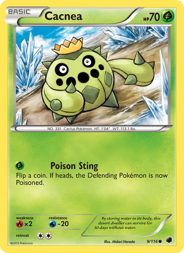 Cacnea, Pokémon card