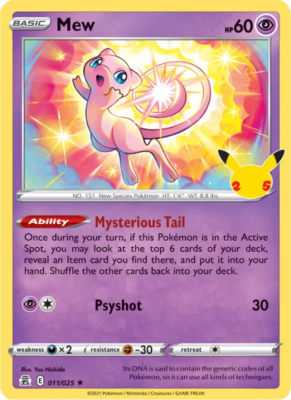 Mew, Pokémon card