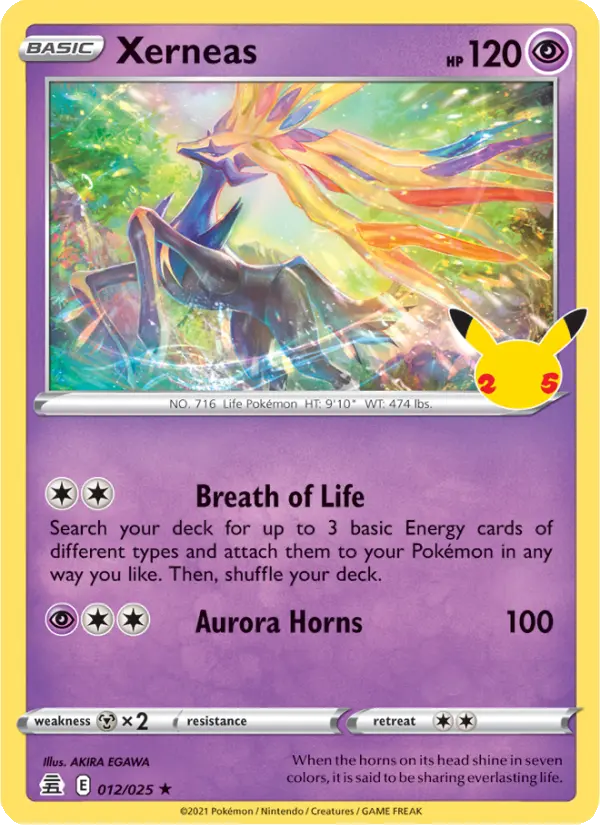 Xerneas, Pokémon card
