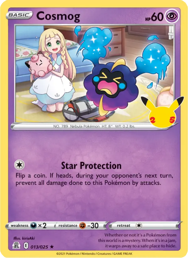 Cosmog, Pokémon card