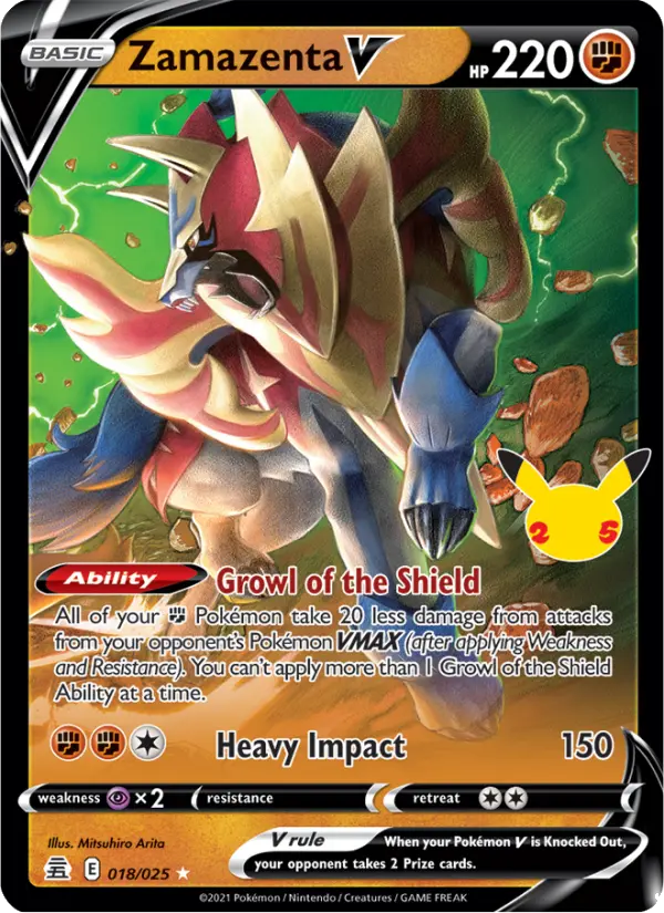 Zamazenta V, Pokémon card