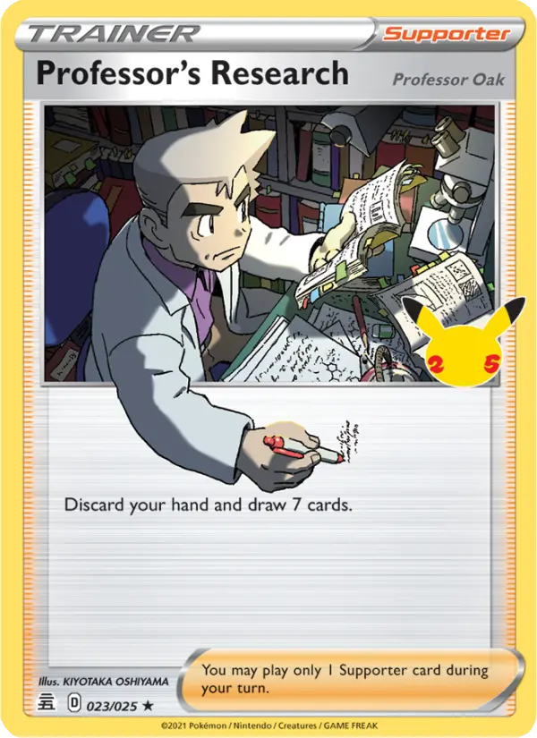 Professor's Research (Professor Oak), Pokémon card