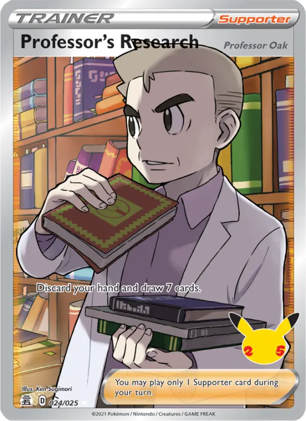 Professor's Research (Professor Oak), Pokémon card