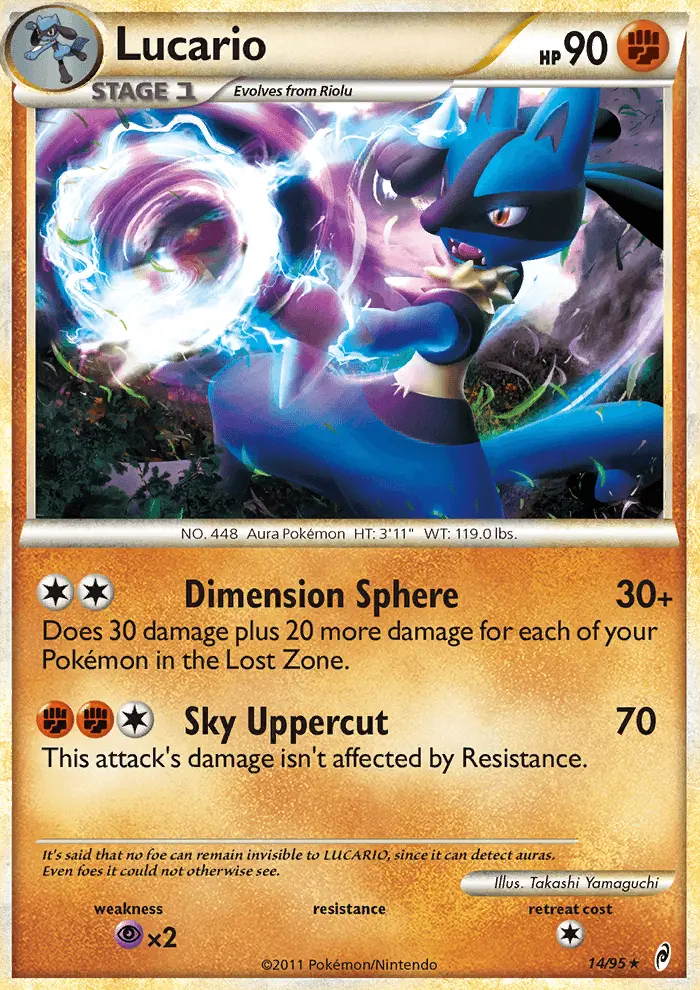 Lucario, Pokémon card