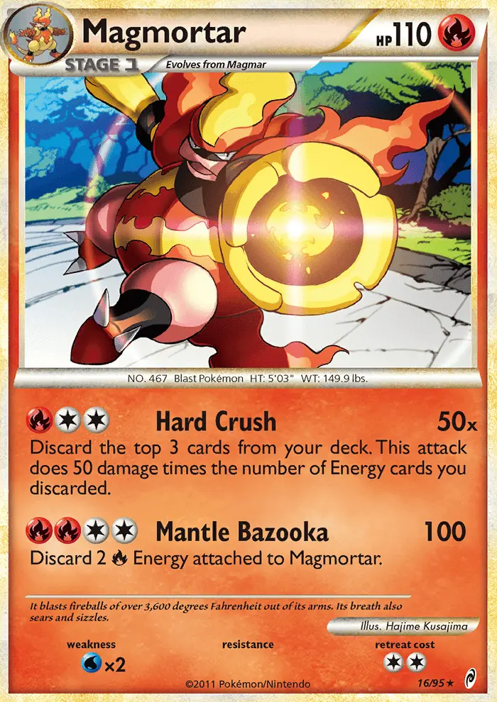 Magmortar, Pokémon card