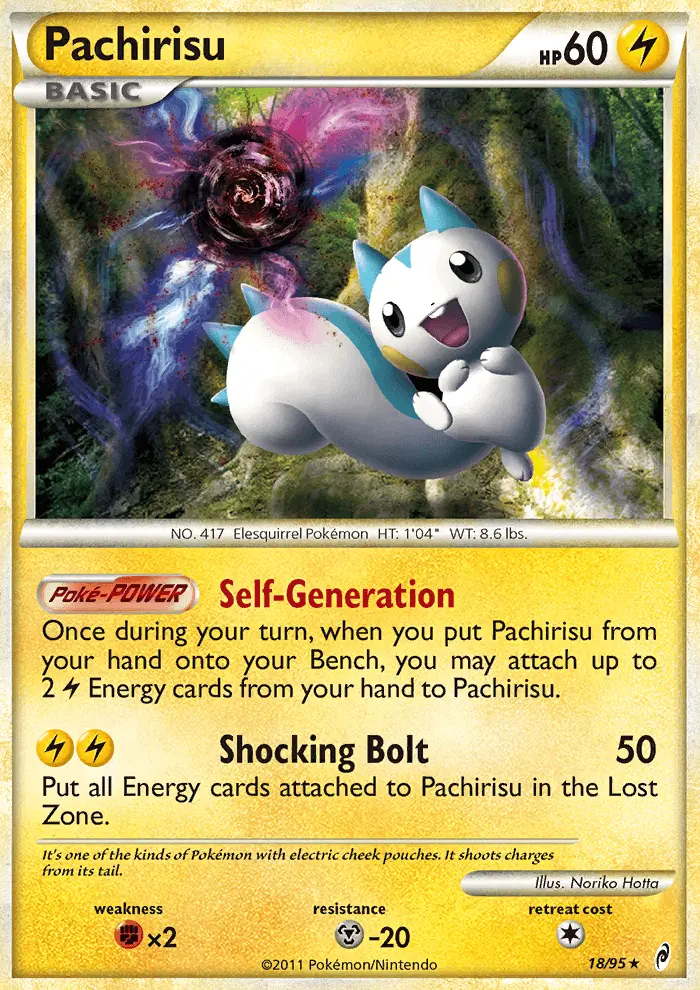 Pachirisu, Pokémon card