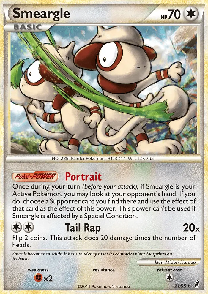 Smeargle, Pokémon card