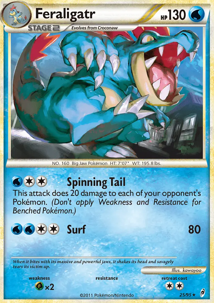 Feraligatr, Pokémon card