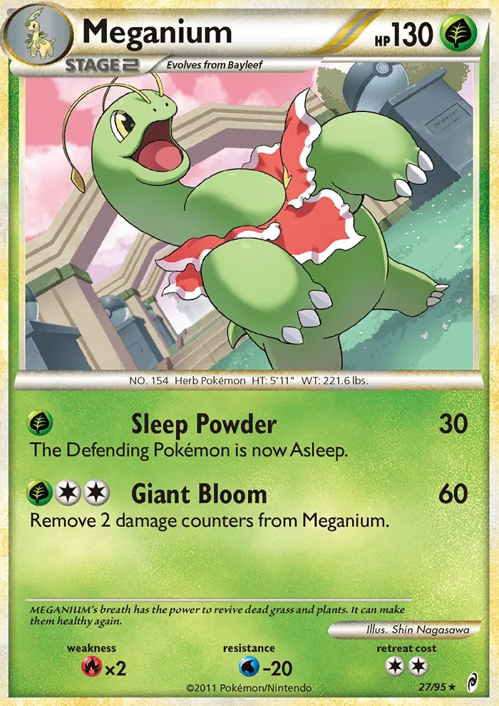 Meganium, Pokémon card