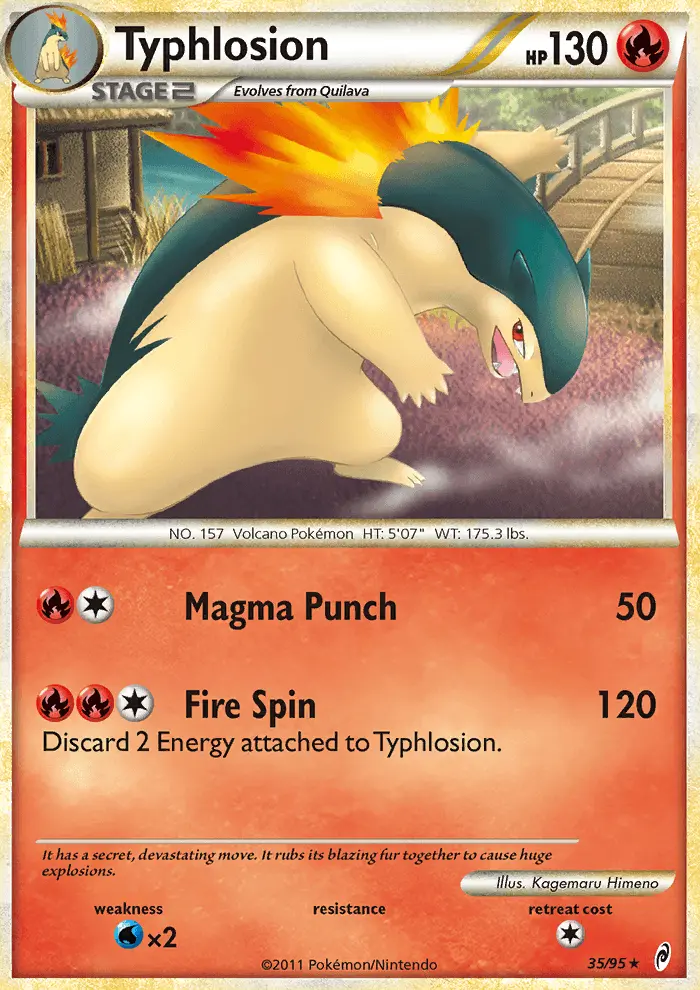 Typhlosion, Pokémon card
