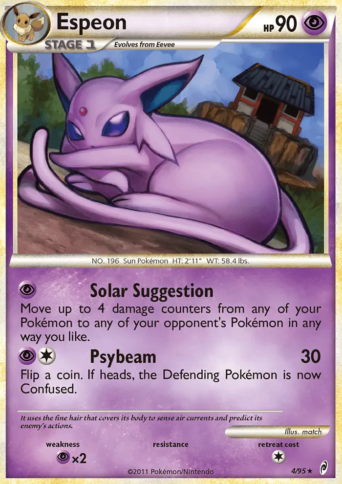 Espeon, Pokémon card