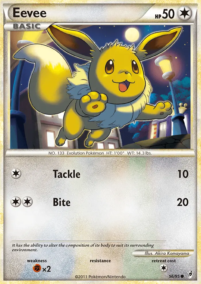 Eevee, Pokémon card