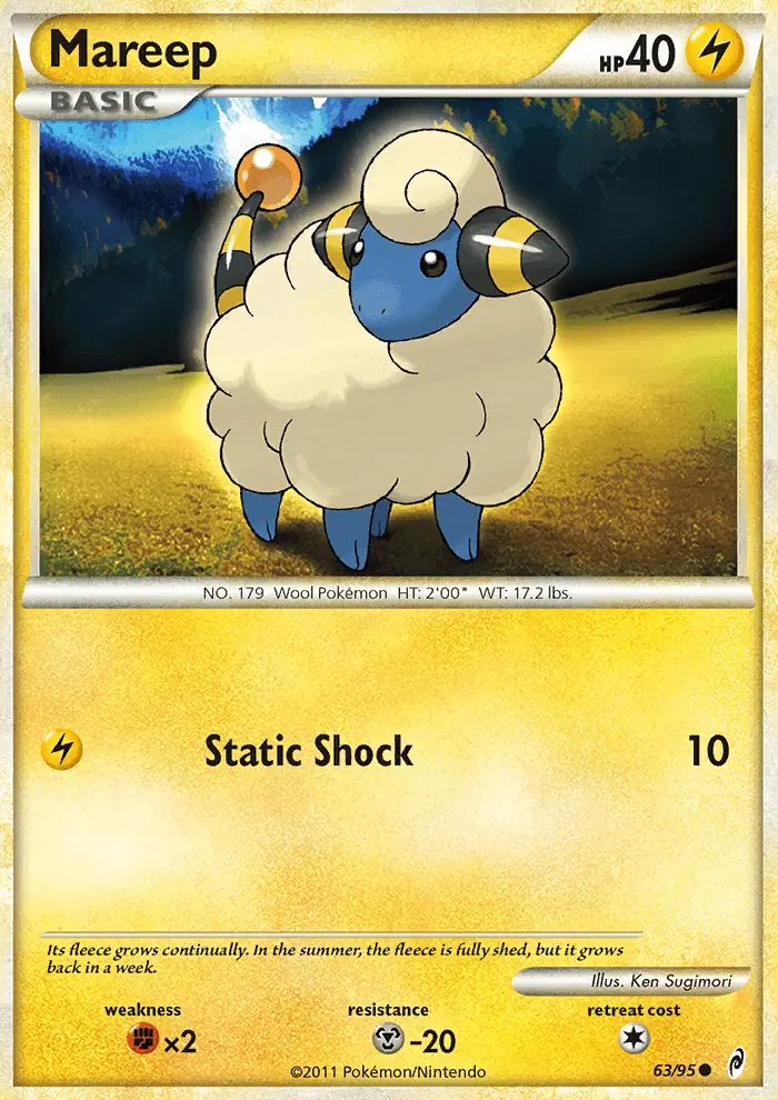 Mareep, Pokémon card