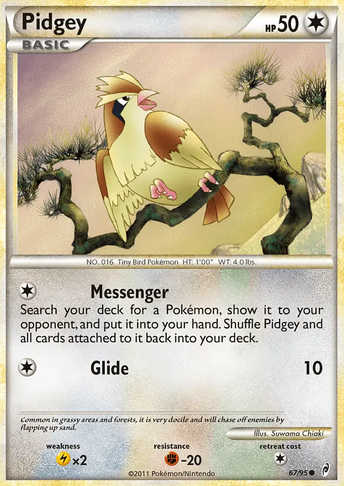 Pidgey, Pokémon card