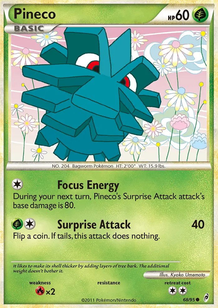 Pineco, Pokémon card