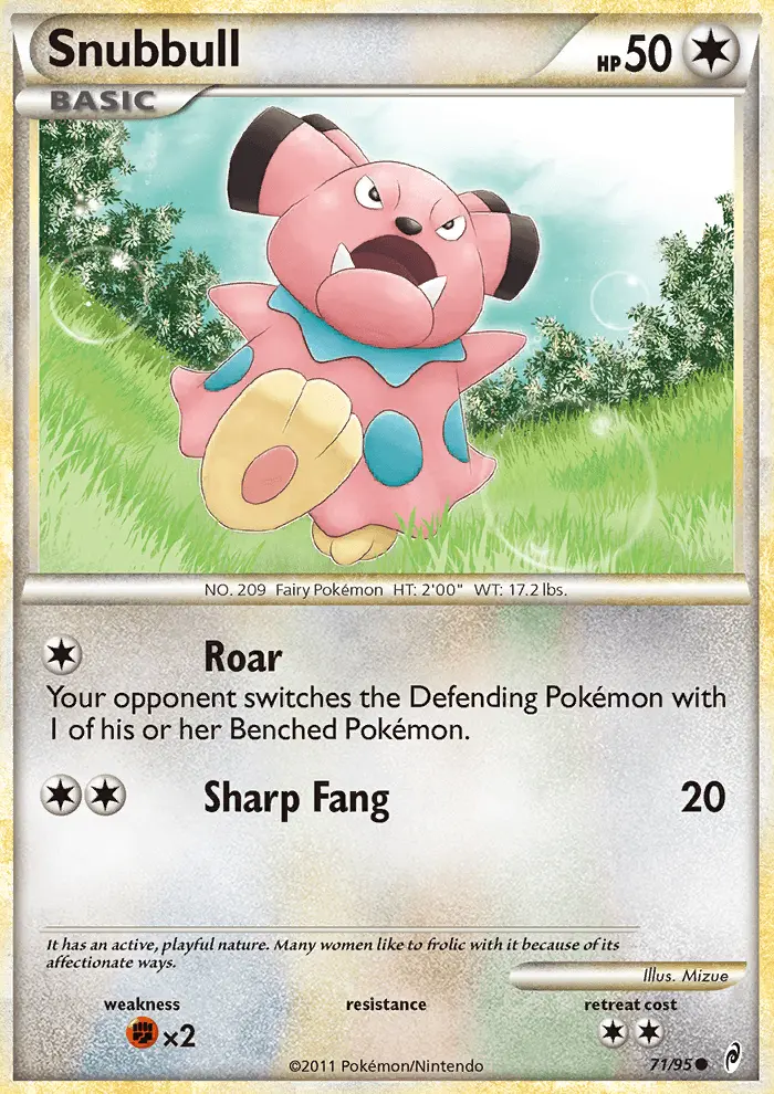 Snubbull, Pokémon card