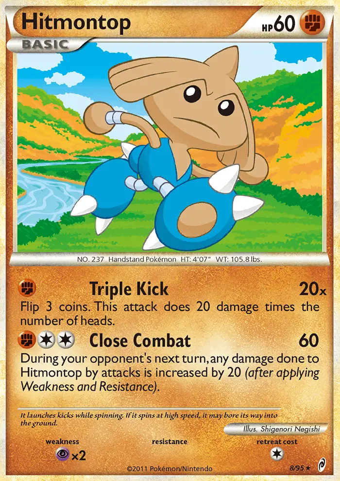 Hitmontop, Pokémon card