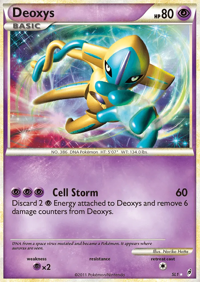 Deoxys, Pokémon card