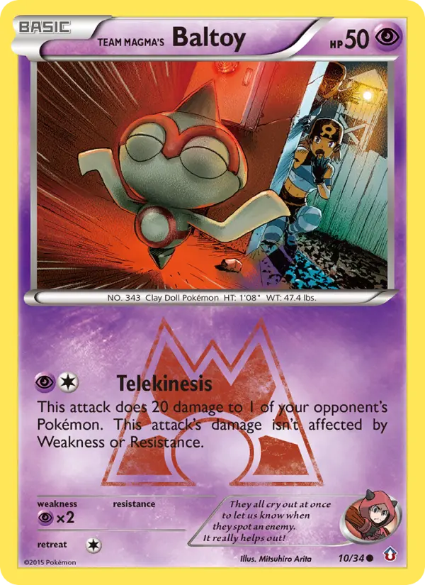 Team Magma's Baltoy, Pokémon card