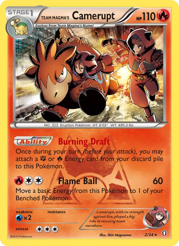 Team Magma's Camerupt, Pokémon card