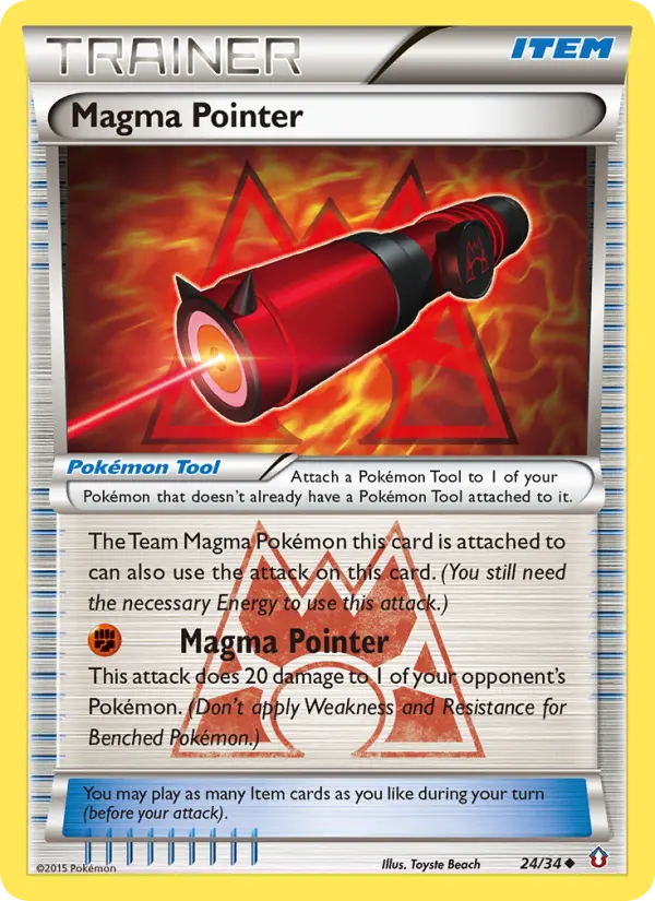 Magma Pointer, Pokémon card