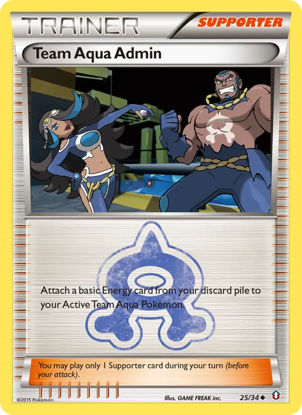 Team Aqua Admin, Pokémon card