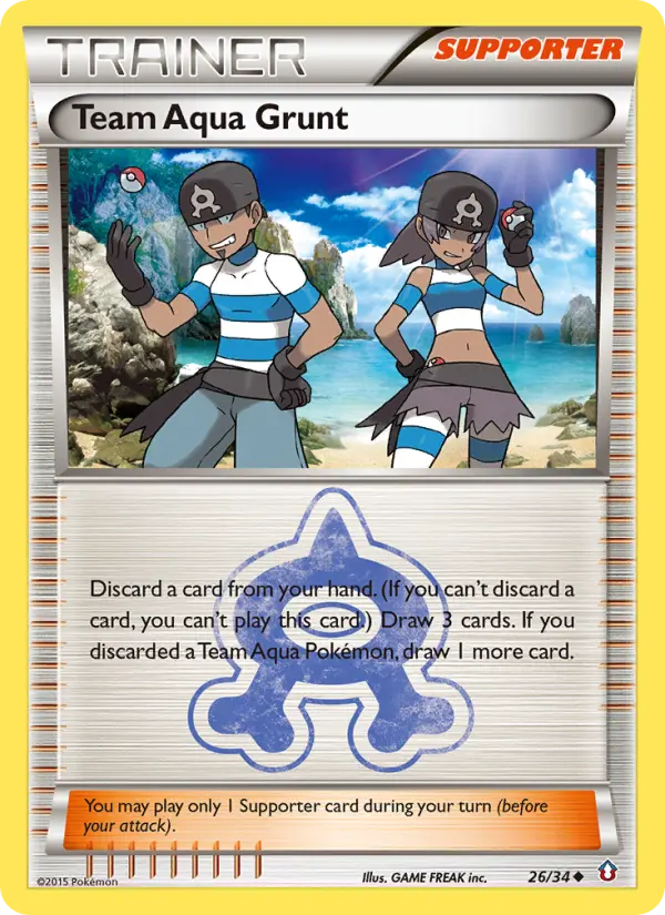 Team Aqua Grunt, Pokémon card