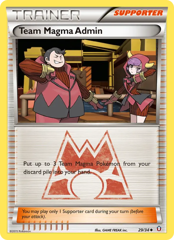 Team Magma Admin, Pokémon card