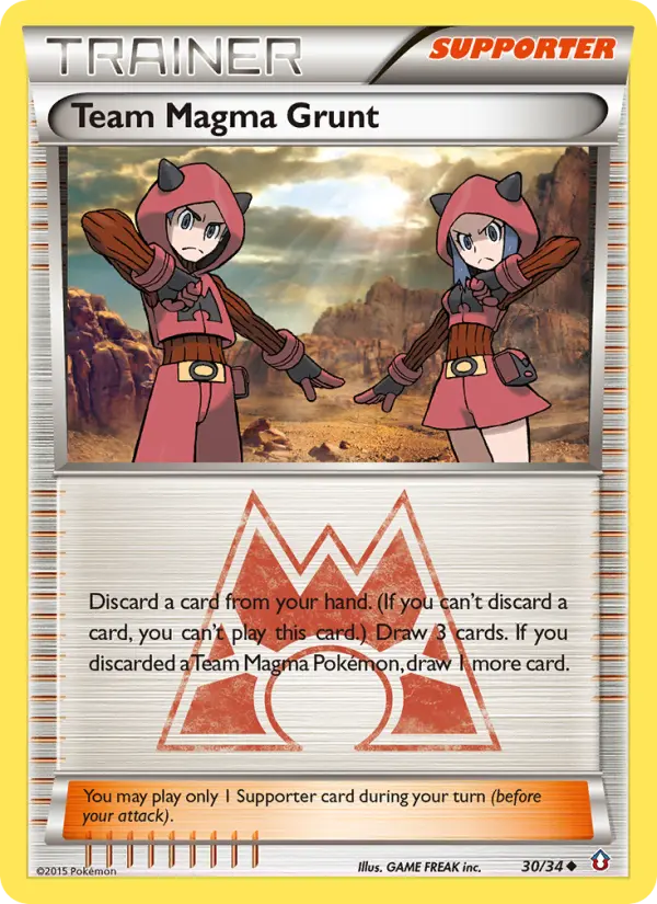 Team Magma Grunt, Pokémon card