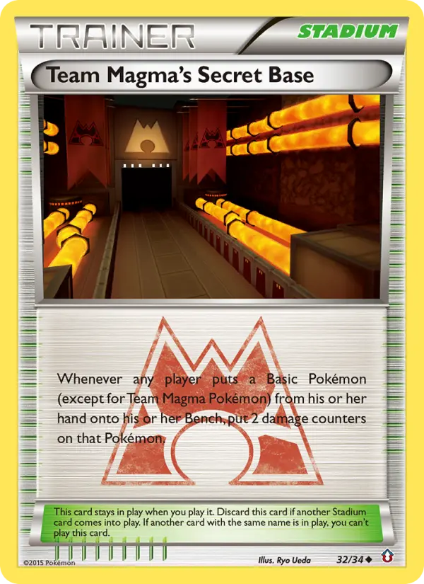 Team Magma's Secret Base, Pokémon card
